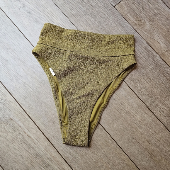 Nwt Aerie Gold Bikini Bottoms - Picture 1 of 5